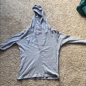 long sleeve grey light hoodie